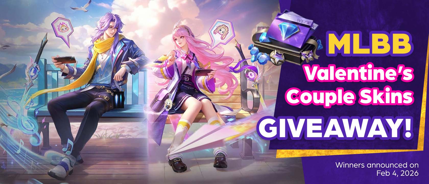 mlbb valentine couple skins banner